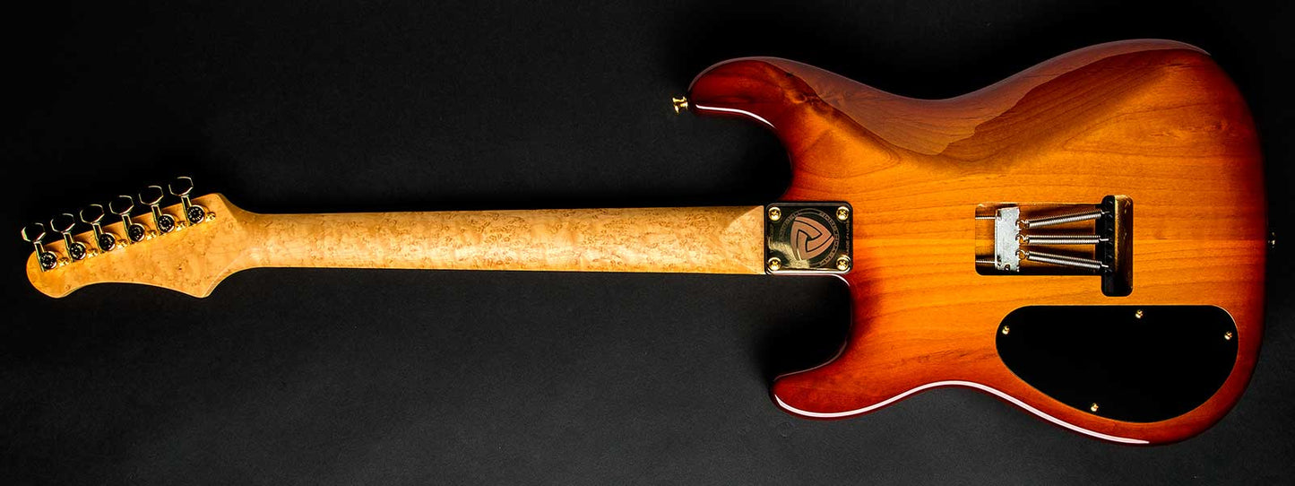 Chris Campbell Guitars Custom Shop Modern Caldera Burst Presentation Quilt