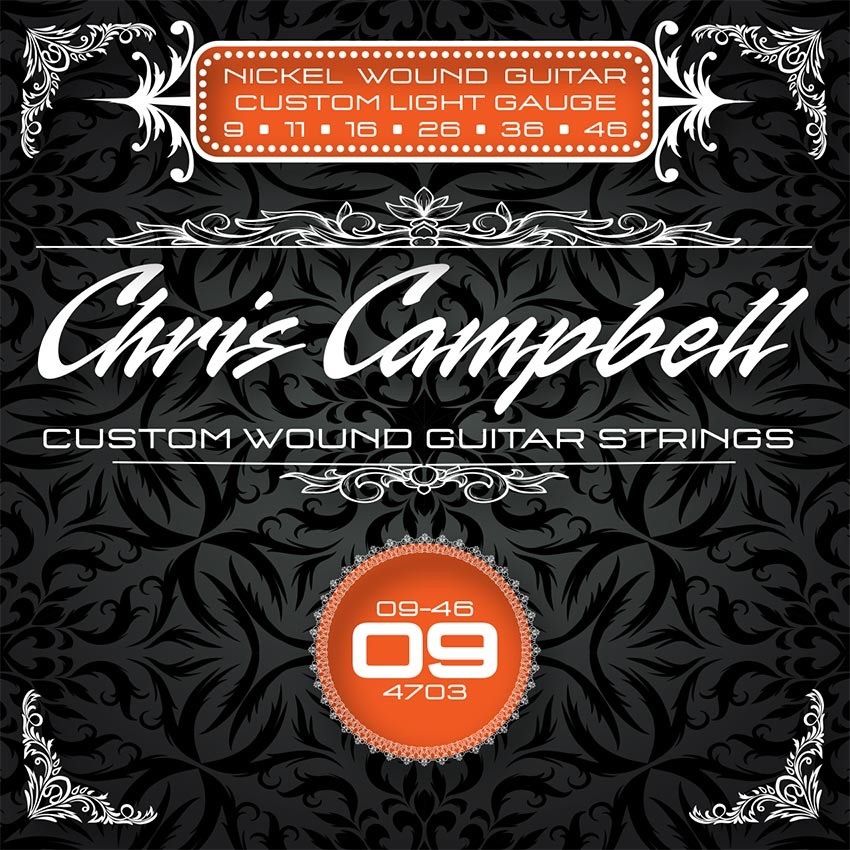Chris Campbell Custom Nickel Steel Electric Guitar Strings